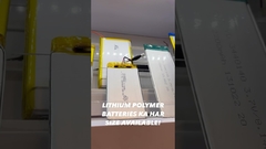लिथियम पॉलिमर बैटरी सभी आकारों में उपलब्ध है